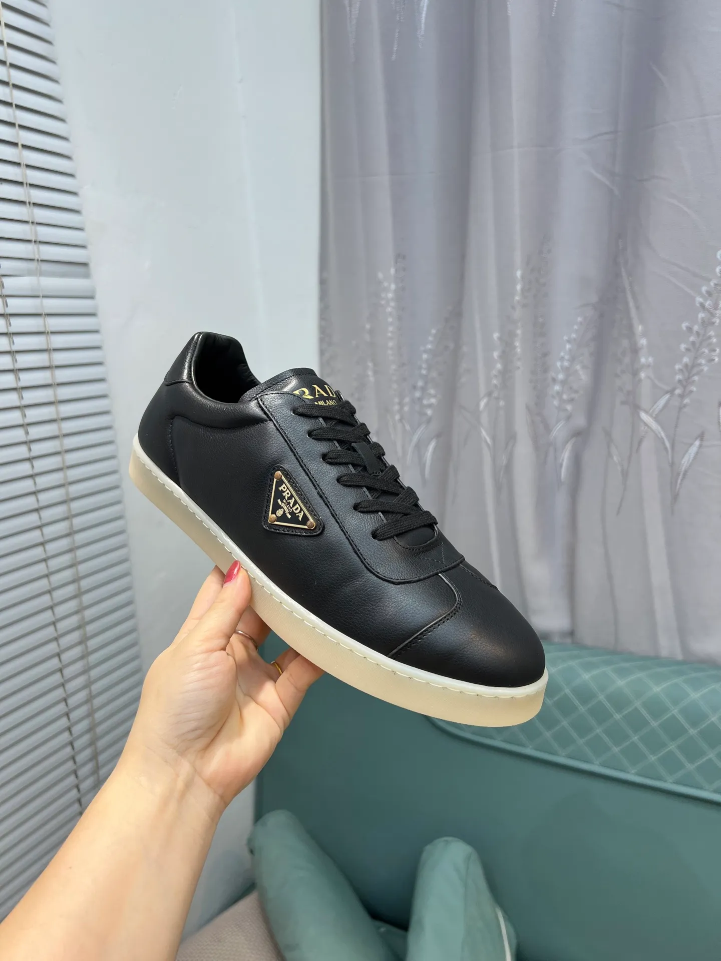 Men's shoes 💰540 [PRADA] Men's shoes are popular in the counter, official website synchronization, 1 high-quality shipment ✔️ Original frosted cowhide + cowhide lining, 1🆚1 replica, original sole, 38-45 (45 customized, non-refundable)